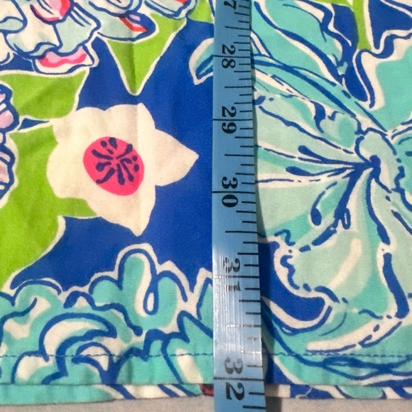 Lilly Pulitzer Maya Worth Blue May Flowers Floral Print Tie Waist Dress - Picture 12 of 14